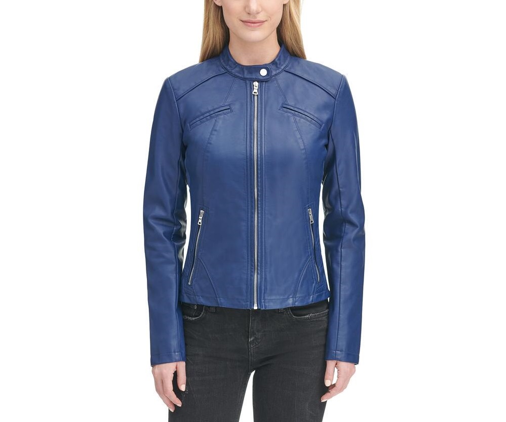 womens leather scuba jacket