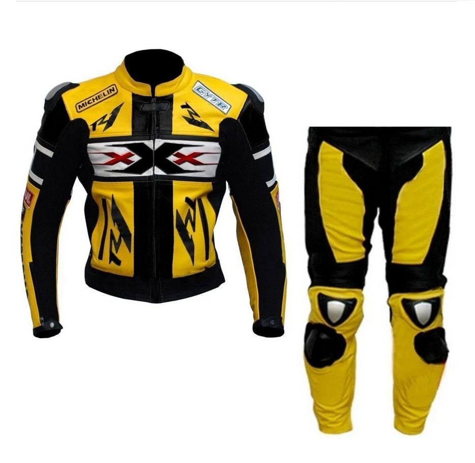 yellow bike leathers