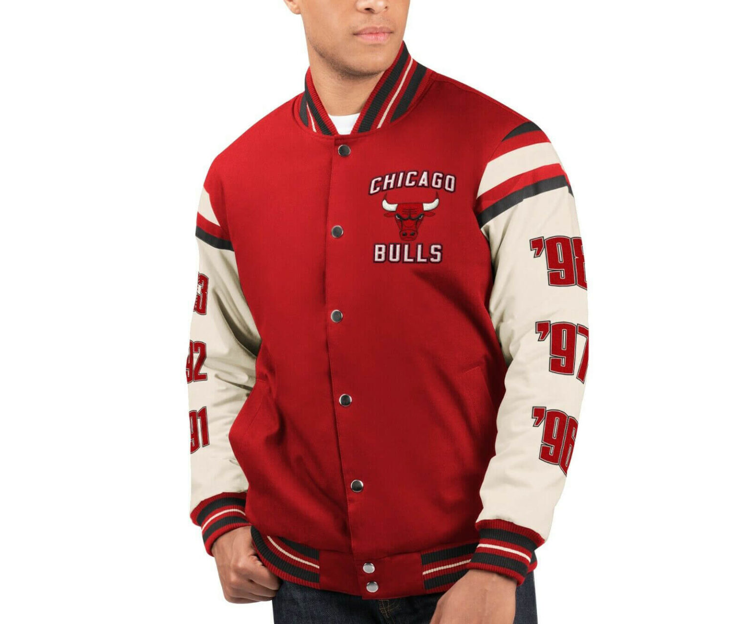 chicago bulls varsity jacket men