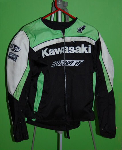 joe rocket kawasaki zx leather jacket