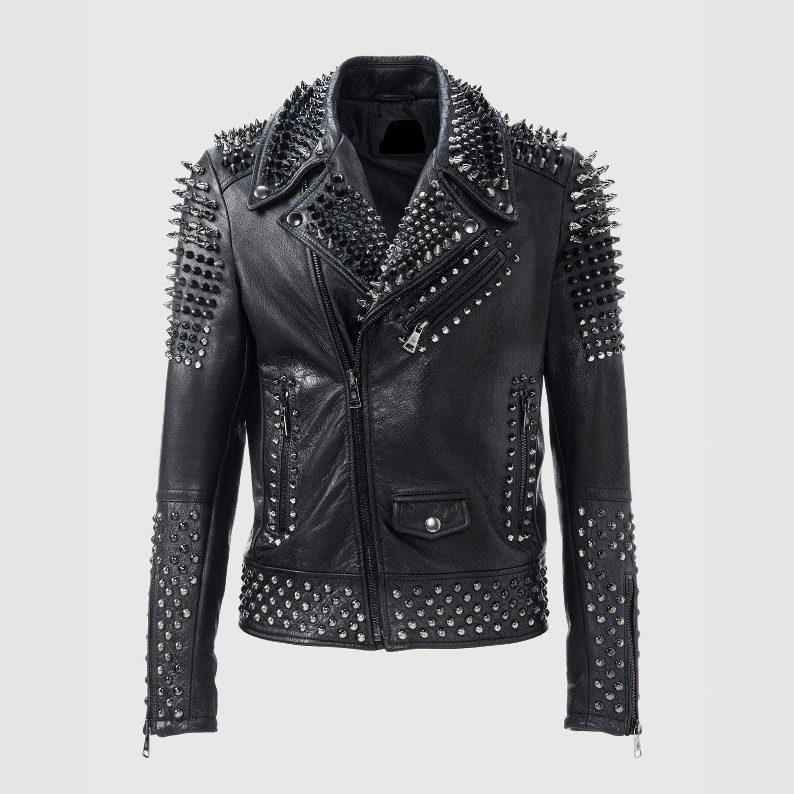 studded leather jacket