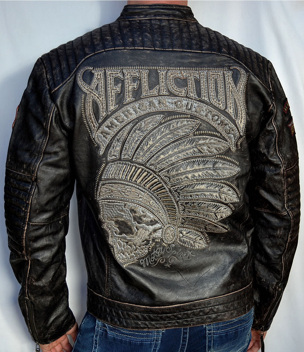 Next Mens Leather Biker Jacket Images