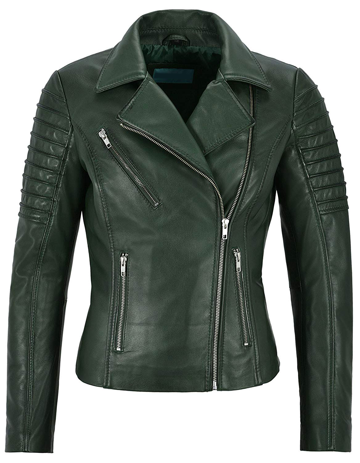 moto jacket green