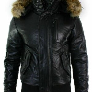 mens real fur hooded jackets