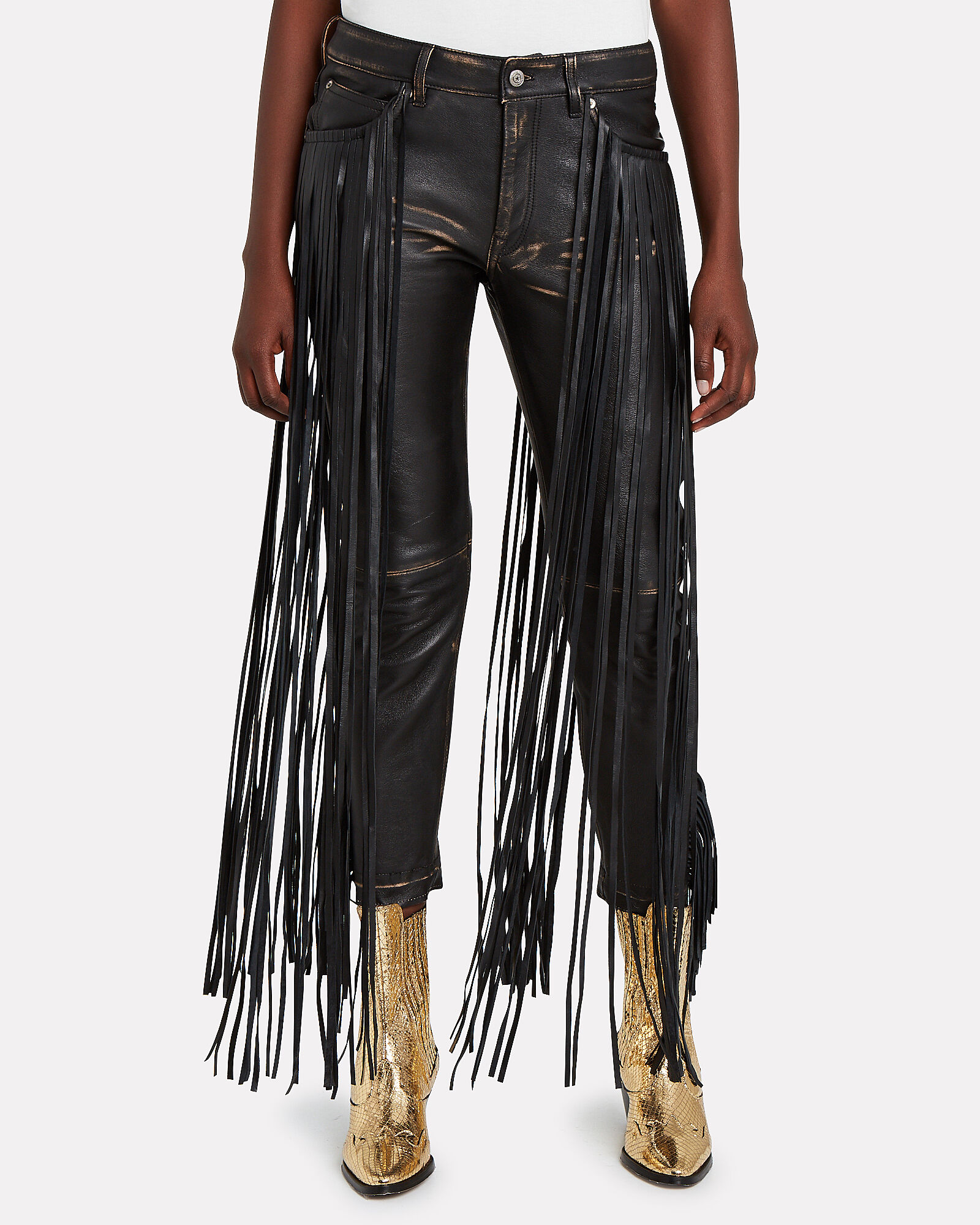 zara fringe pants