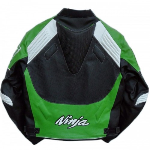 Download Kawasaki Green Motorcycle Racing Leather Jacket - Jackets ...