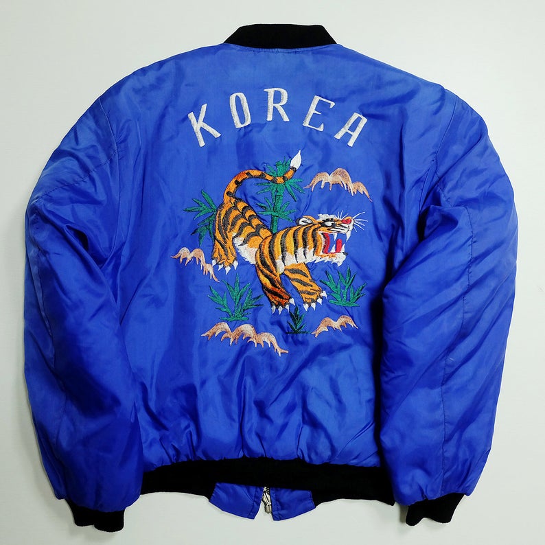 japanese embroidered bomber jacket