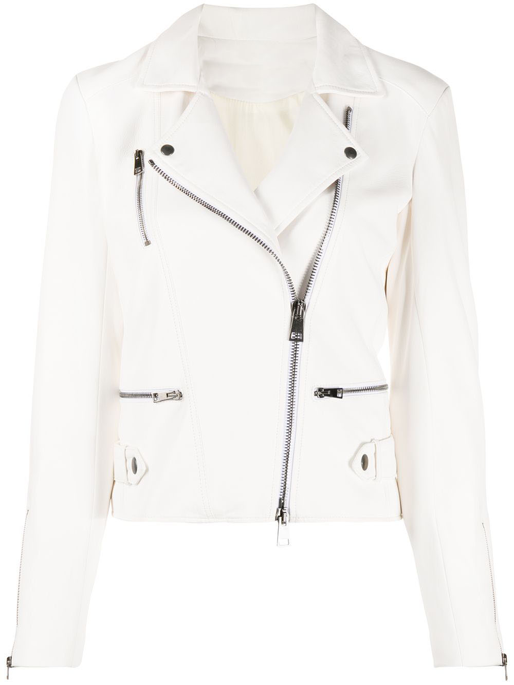 white fitted jacket