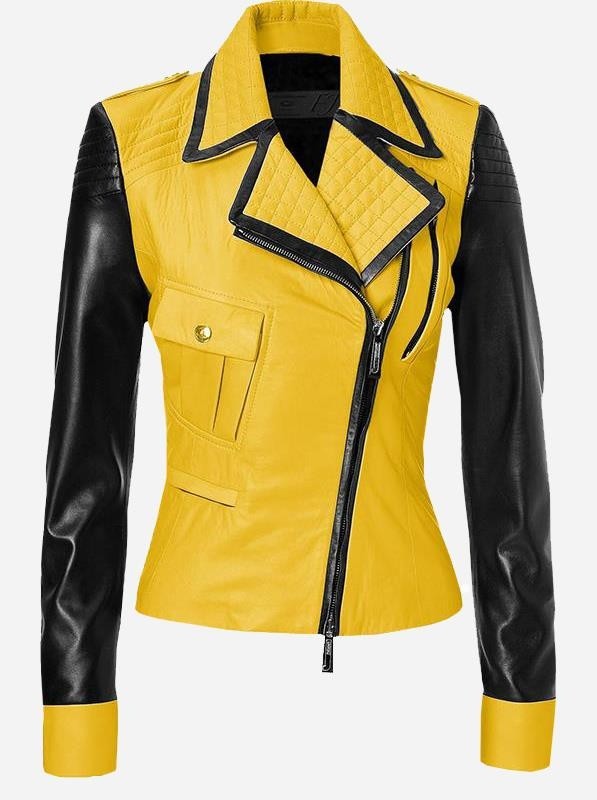 yellow womens jacket