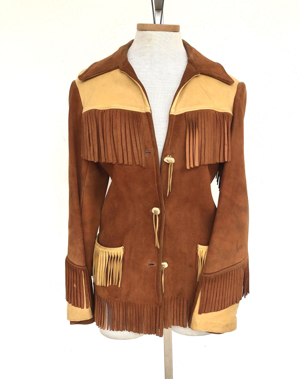 fringe suede jacket vintage