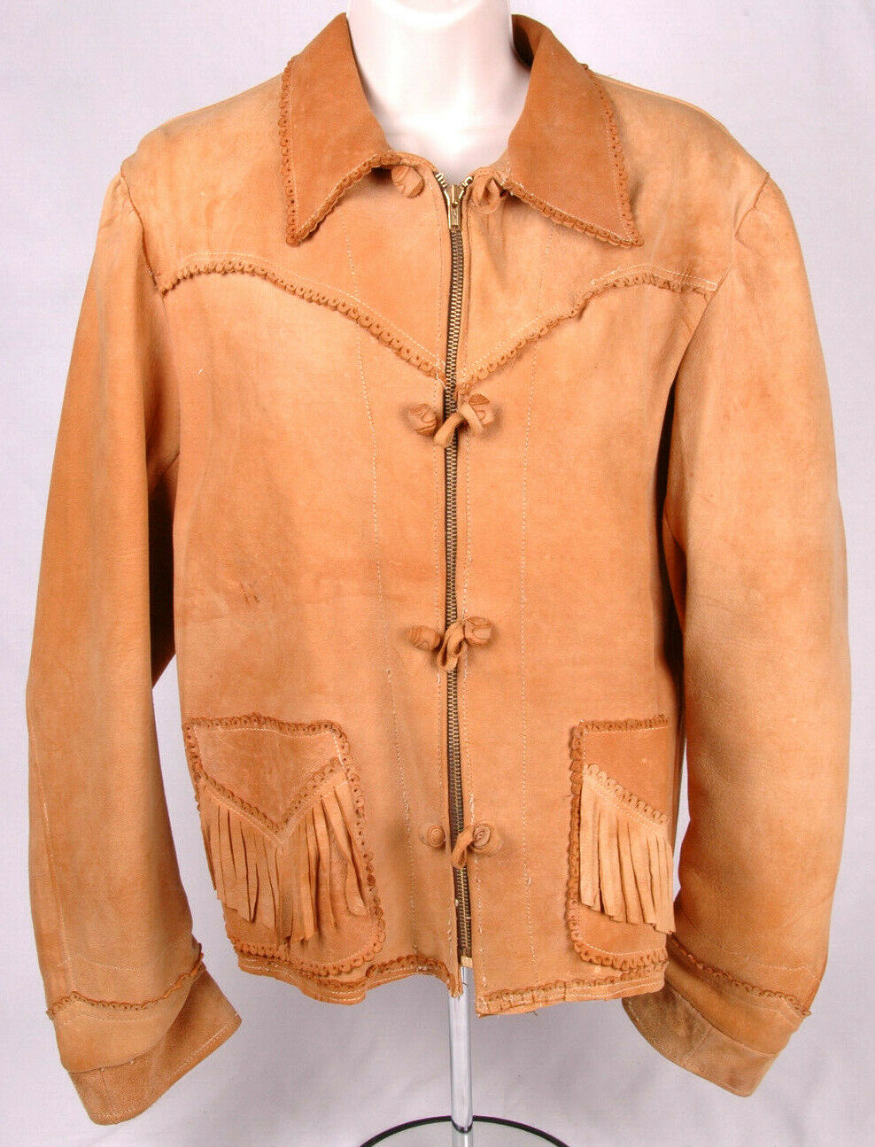 tan fringe jacket